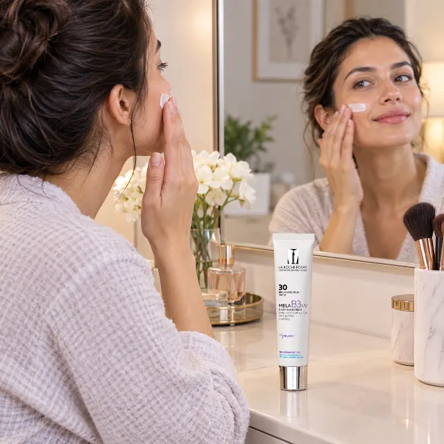La Roche-Posay Mela B3 UV Face Sunscreen SPF 30 with Niacinamide, 1.35oz